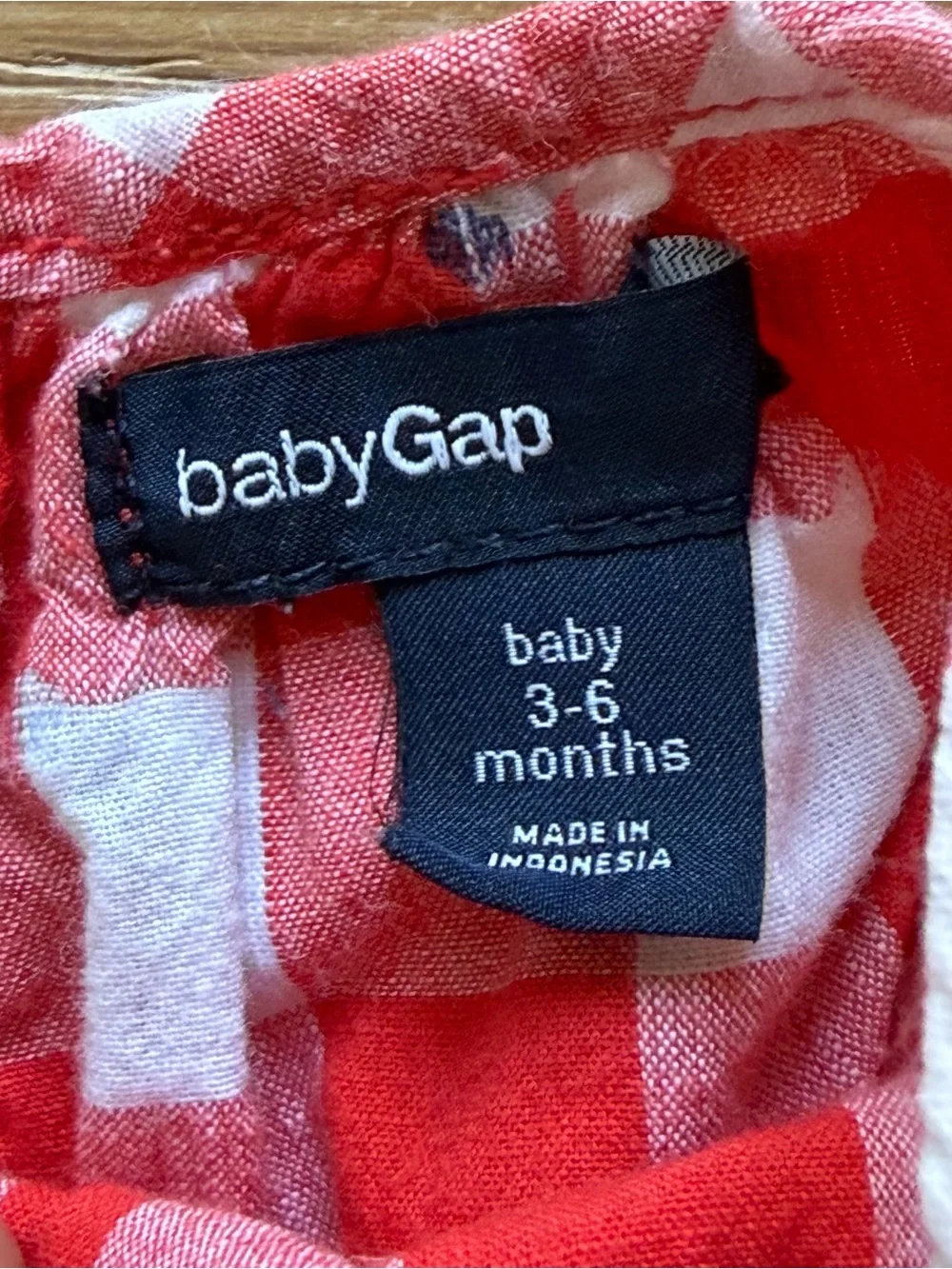 Baby Gal - Red Gingham Baby Dress & Bloomers Set